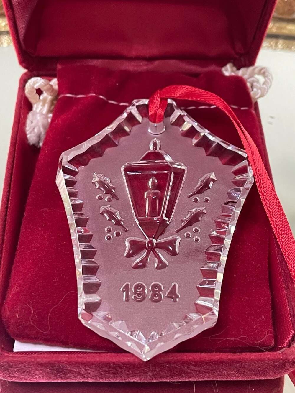 Waterford Crystal 1984 Lantern Ornament Final Edition